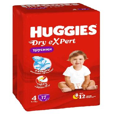 Huggies Dry Expert 4 Подгузники-трусики детские 9-14 кг 17 шт