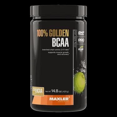 Maxler 100% Golden BCAA порошок Зеленое яблоко 420 г