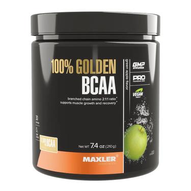 Maxler 100% Golden BCAA порошок  Зеленое яблоко 210 г