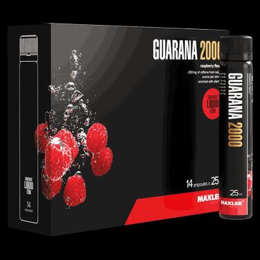 Maxler Гуарана 2000 напиток Малина 25 мл 14 шт