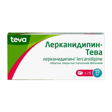 Лерканидипин-Тева 10 мг таблетки 28 шт
