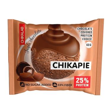 Chikalab Печенье протеиновое глазированное Тройной шоколад 60 г
