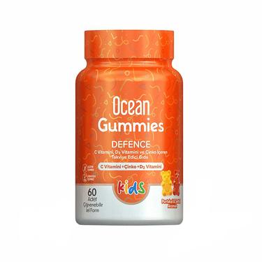 Orzax Ocean Gummies Defence Комплекс для иммунитета пастилки жевательные для детей Апельсин-Персик 60 шт