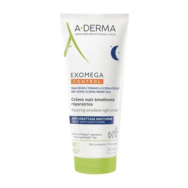 A-Derma Exomega Control Крем-эмолент восстанавливающий смягчающий ночной 200 мл