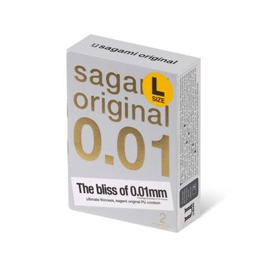 Sagami Original 0,01 Презервативы полиуретановые размер L 2 шт