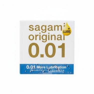 Sagami Original 0,01 Презервативы полиуретановые с экстра смазкой 1 шт