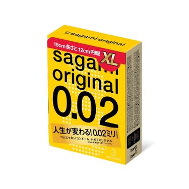 Sagami Original 0,02 Презервативы полиуретановые размер XL 3 шт