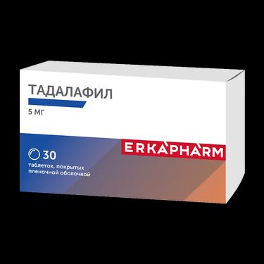 Эркафарм Тадалафил 5 мг таблетки 30 шт