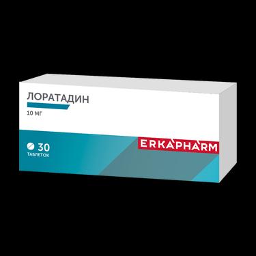 Эркафарм Лоратадин 10 мг таблетки 30 шт