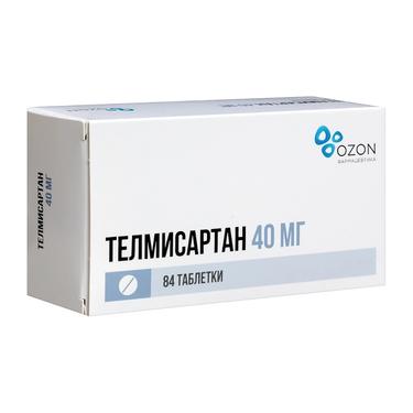 Телмисартан 40 мг таблетки 84 шт