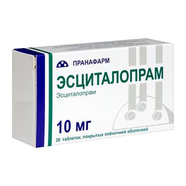 Эсциталопрам 10 мг таблетки 30 шт