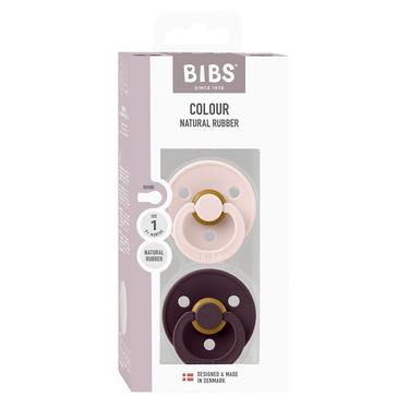 Bibs Колор Пусташка латексная с 0мес.2 шт светло розовый-сливовый