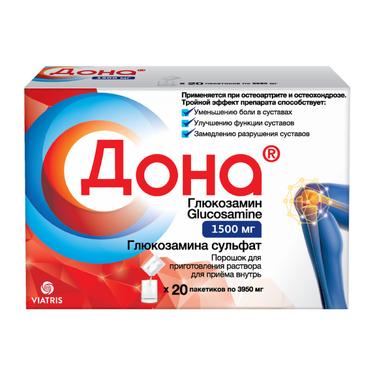 Дона 1500 мг порошок для приготовления раствора 20 шт