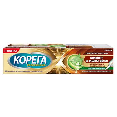 Корега Professional Комфорт и защита десен Крем для фиксации зубных протезов 40 г