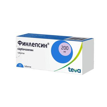 Финлепсин 200 мг таблетки 50 шт