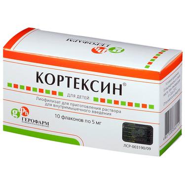 Кортексин 5 мг лиофилизат для приготовления раствора для инъекций 10 шт
