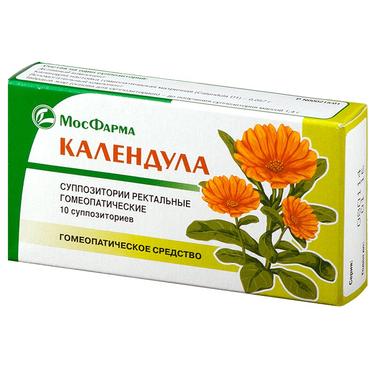 Календула суппозитории гомеопатические ректальные 10 шт