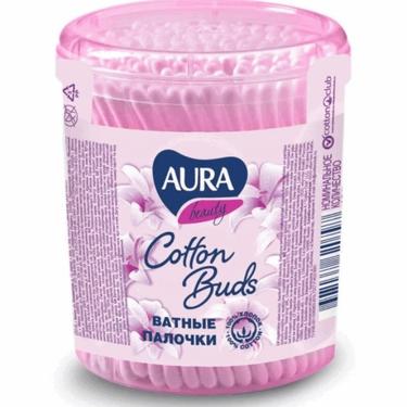 Aura Beauty Ватные палочки в стакане 100 шт