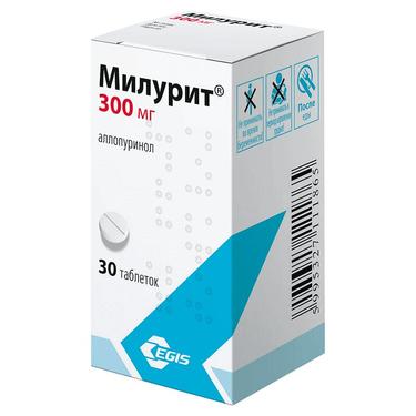 Милурит 300 мг таблетки 30 шт