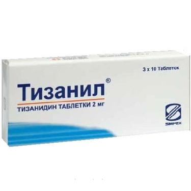 Тизанил 2 мг таблетки 30 шт
