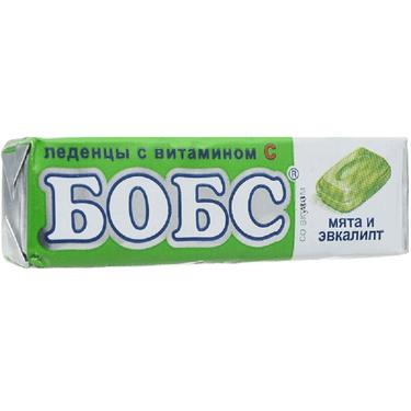 Бобс Леденцы от кашля Мята-Эвкалипт 35 г