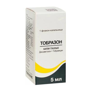 Тобразон капли глазные 5 мл