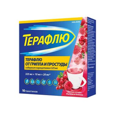 ТераФлю порошок для приготовления раствора Лесные ягоды 10 шт