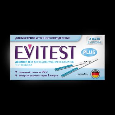 Evitest Plus Тест на беременность тест-полоска 2 шт
