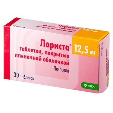 Лориста 12,5 мг таблетки 30 шт