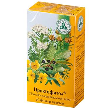 Проктофитол Противогеморроидальный сбор фильтр-пакеты 2 г 20 шт