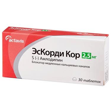 ЭсКорди Кор 2,5 мг таблетки 30 шт