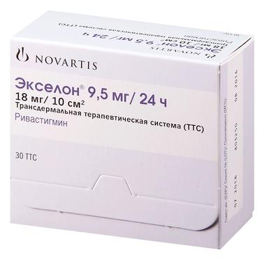 Экселон 9,5 мг/24 ч трансдермальная терапевтическая система 30 шт