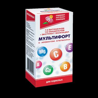 Мультифорт таблетки шипучие 14 шт