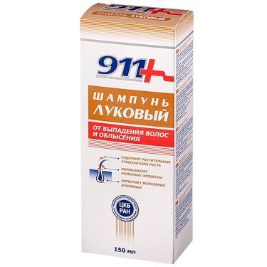 911 Шампунь Луковый от выпадения волос и облысения 150 мл