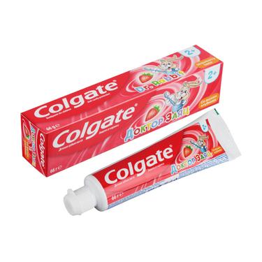 Colgate Доктор Заяц зубная паста для детей с 2 лет Клубника 50 мл