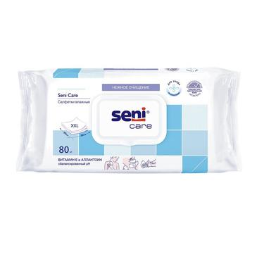 Seni Care Салфетки влажные с витамином Е и аллантоином 80 шт