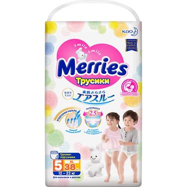 Merries 5 Подгузники-трусики детские 12-22 кг 38 шт