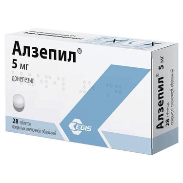 Алзепил 5 мг таблетки 28 шт