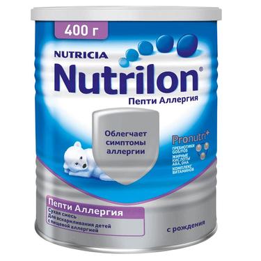 Nutrilon Пепти Аллергия смесь сухая молочная с пребиотиками 0-12 месяцев 400 г