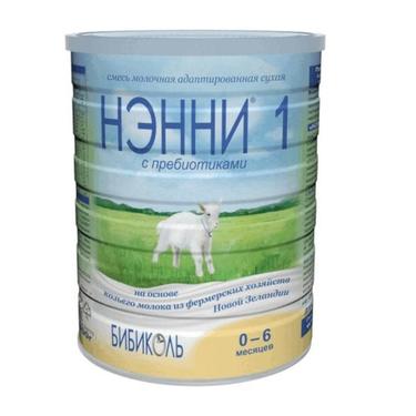 Нэнни 1 с пребиотиками смесь сухая на основе козьего молока 0-6 месяцев 400 г