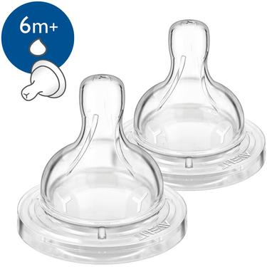 Philips Avent Classic+ Anti-colic Соска силиконовая для густой пищи с 6 месяцев 2 шт