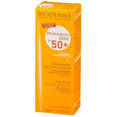 Bioderma Photoderm Max Аквафлюид тональный солнцезащитный SPF 50+ 40 мл