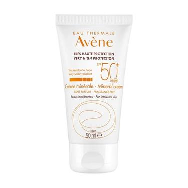 Avene Sun Крем солнцезащитный с минеральным экраном для очень чувствительной кожи лица SPF 50 50 мл