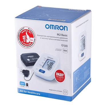Omron Тонометр автоматический M2 Basic с адаптером и манжетой 22-42 см