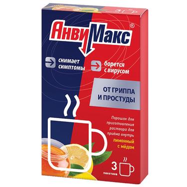 АнвиМакс порошок для приготовления раствора Мед-Лимон 3 шт