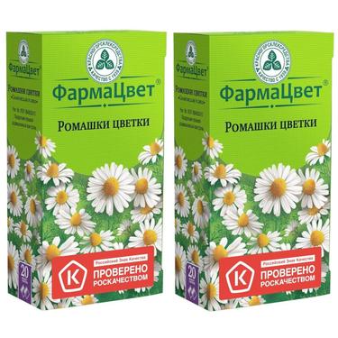 Набор 2Х Ромашка цветки фильтр-пакеты 1,5 г 20 шт