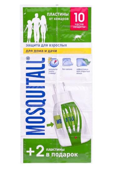 Mosquitall Защита для взрослых Пластины от комаров 12 шт