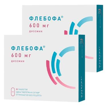 Набор 2Х Флебофа 600 мг таблетки 30 шт