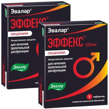 Набор 2Х ЭФФЕКС Силденафил 100 мг таблетки 1 шт