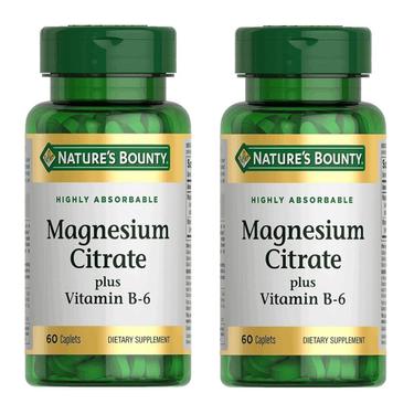 Набор 2Х Nature's Bounty Цитрат магния с витамином В-6 таблетки 60 шт